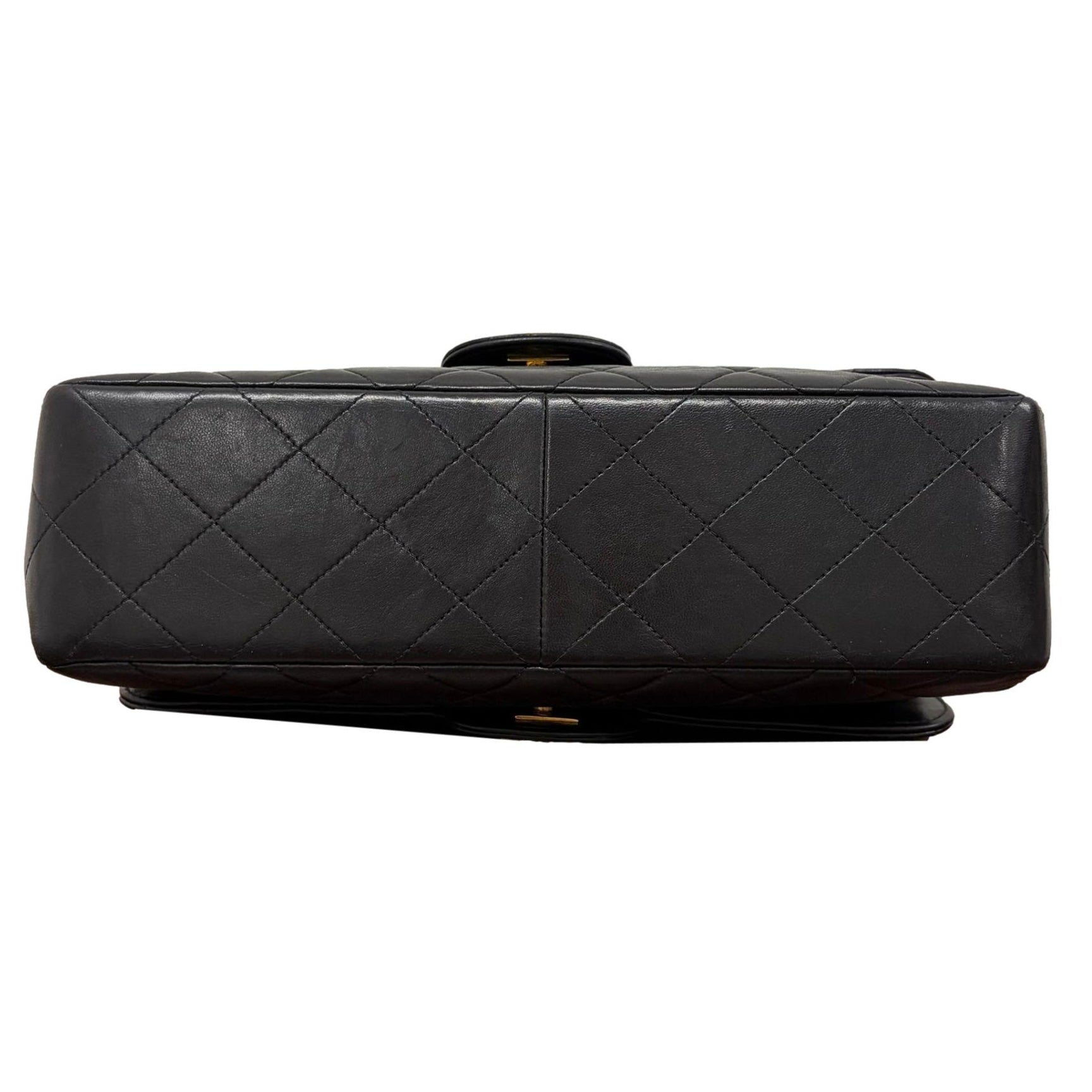 Chanel Black Lambskin Double Sided Flap Bag