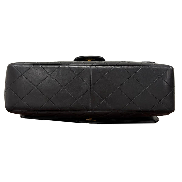 Chanel Black Lambskin Double Sided Flap Bag