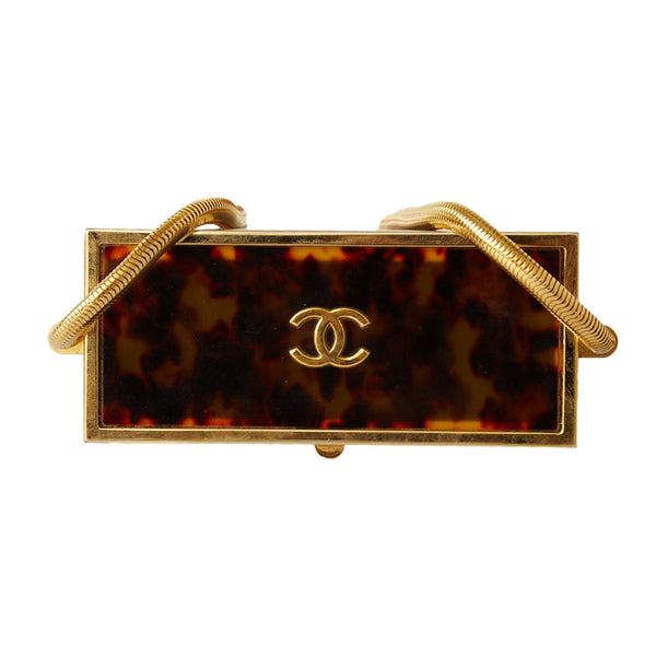 Chanel Mini Tortoise Box Chain Bag