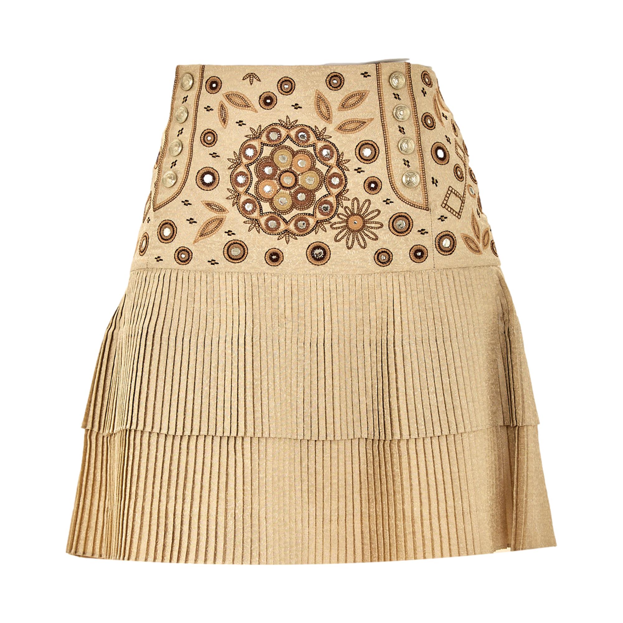 Dior Pleated Mirror Skirt