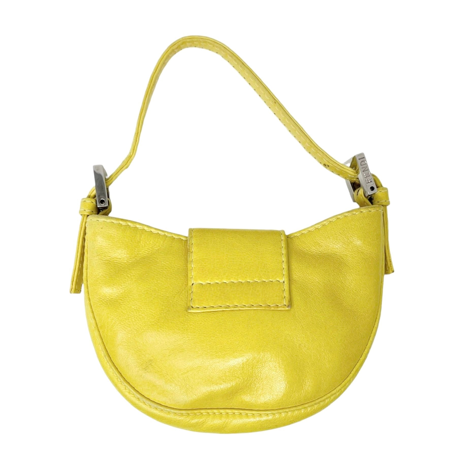 Fendi Yellow Mini Croissant