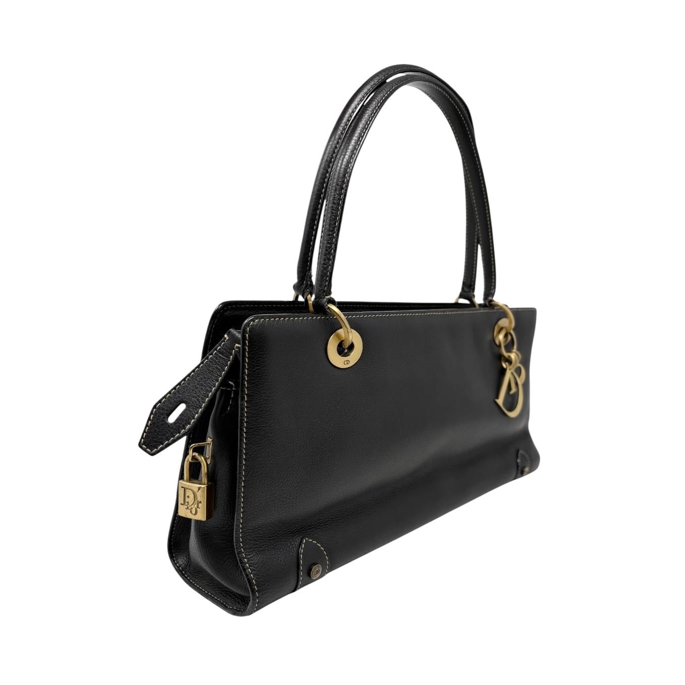 Dior Black Logo Shoulder Bag