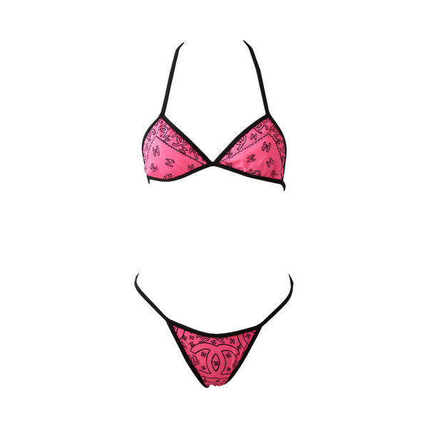 Chanel Hot Pink Bandana Bikini