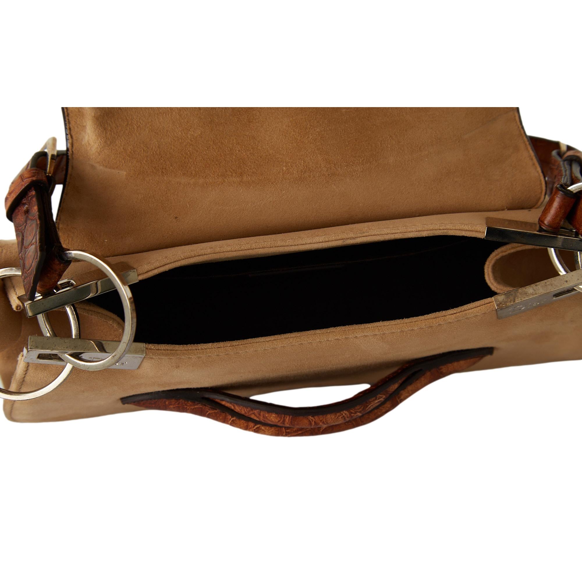 h*o様 dior type A-2 suede leather Saddle Bag with Strap Chocolate Suede Goatskin | DIOR