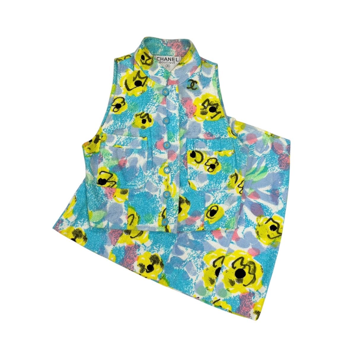 Chanel Floral Skirt Set