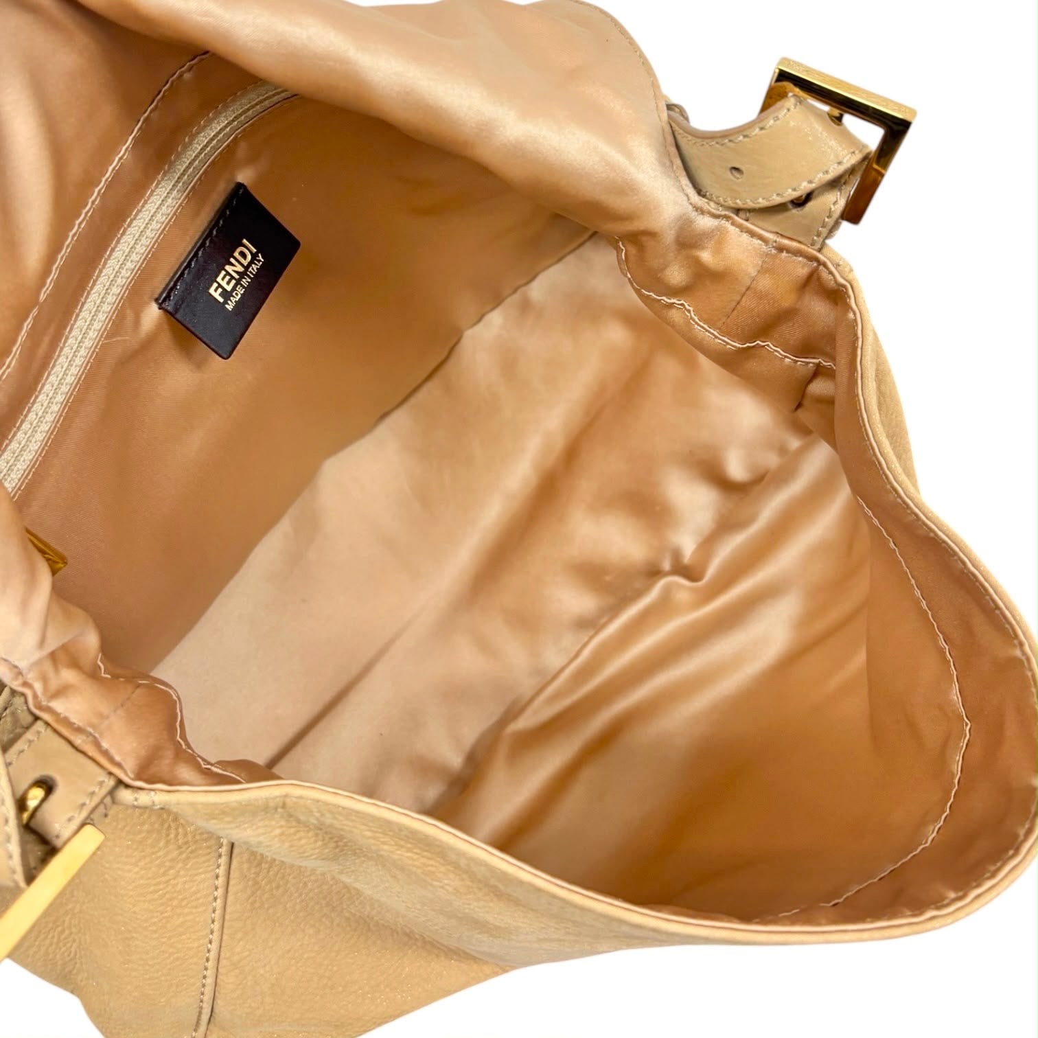 Fendi Tan Leather Mamma Baguette Bag