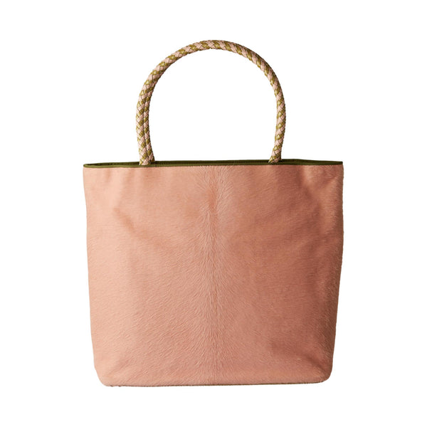 Dior Pink + Green Calf-Hair Handbag