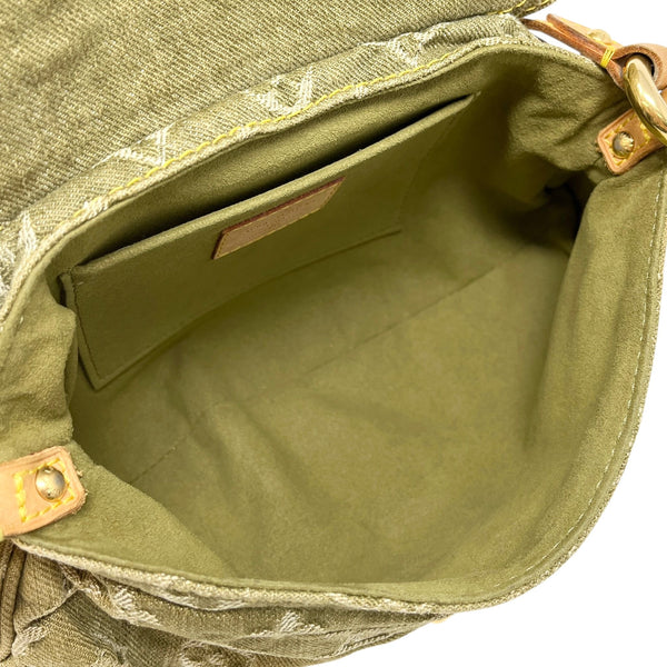 Louis Vuitton Olive Denim Shoulder Bag