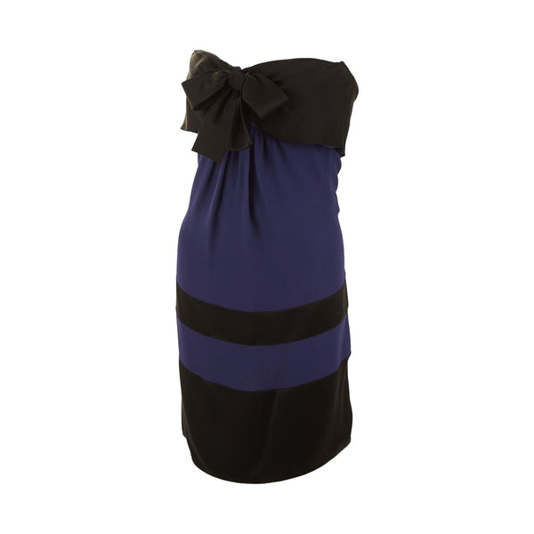 Chanel Deep Purple Bow Dress