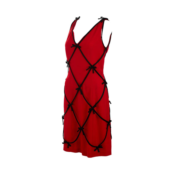 Moschino Red Tie Dress