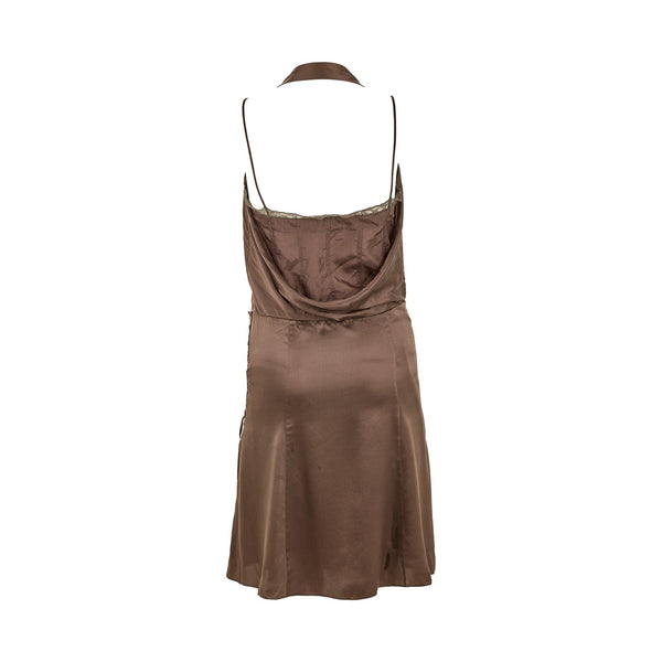Dior Bronze Logo Hardware Dress