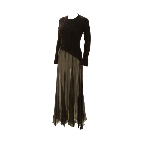 Jean Paul Gaultier Black Long Sleeve Dress