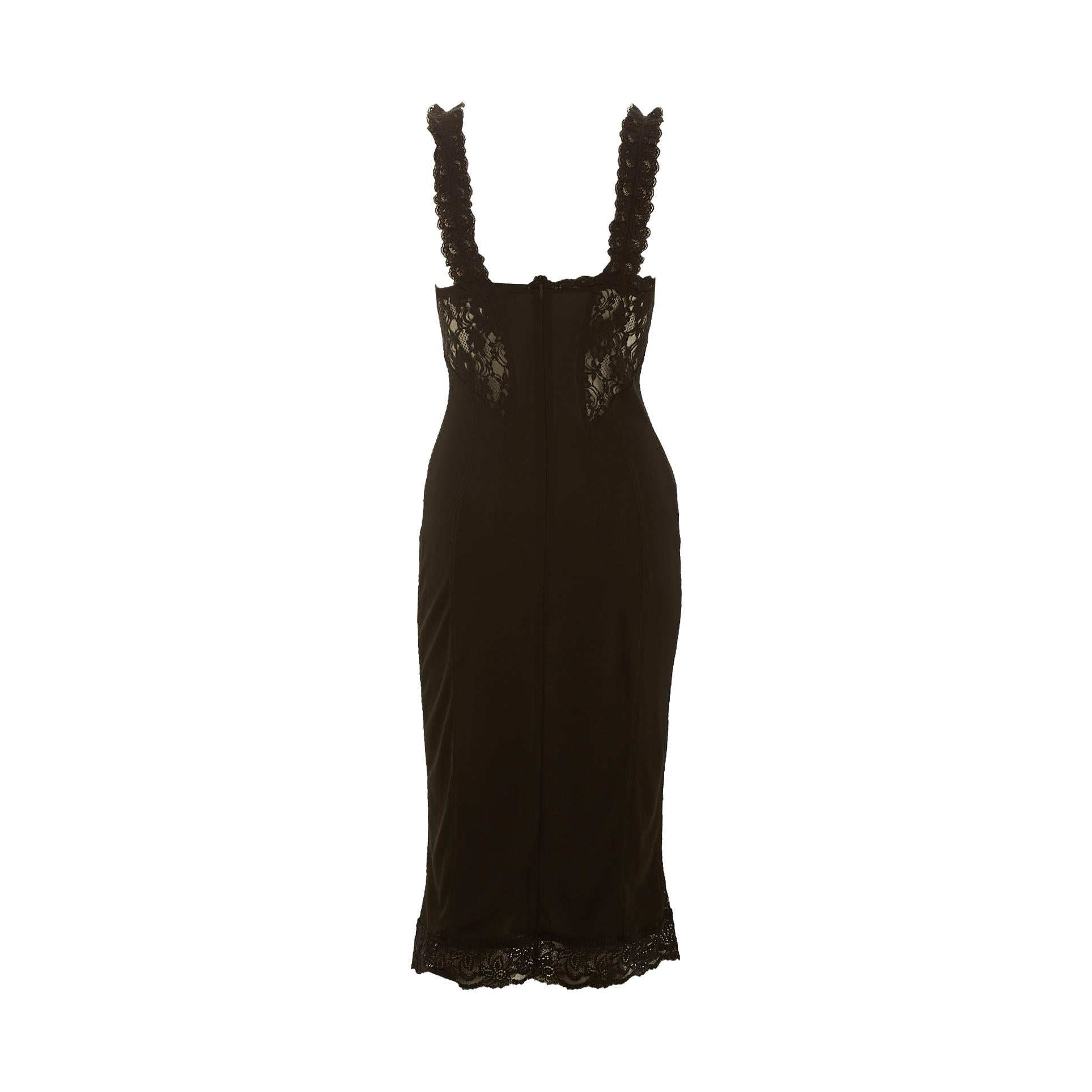 Dolce & Gabbana Black Lace Dress – Treasures of NYC