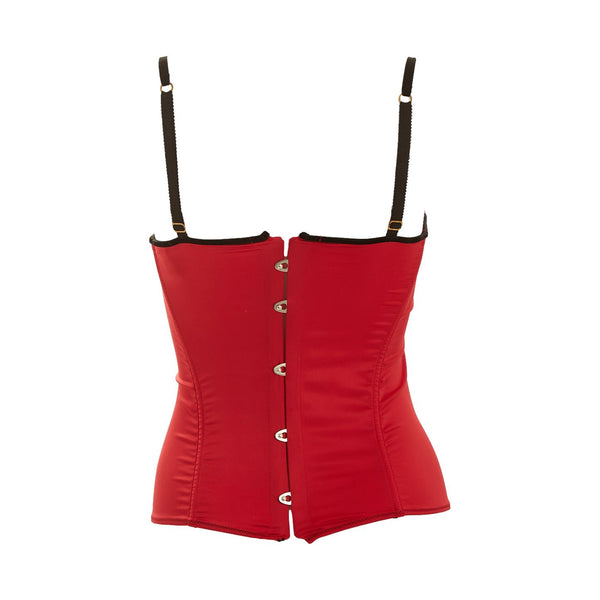 Roberto Cavalli Red Lace Bustier Top