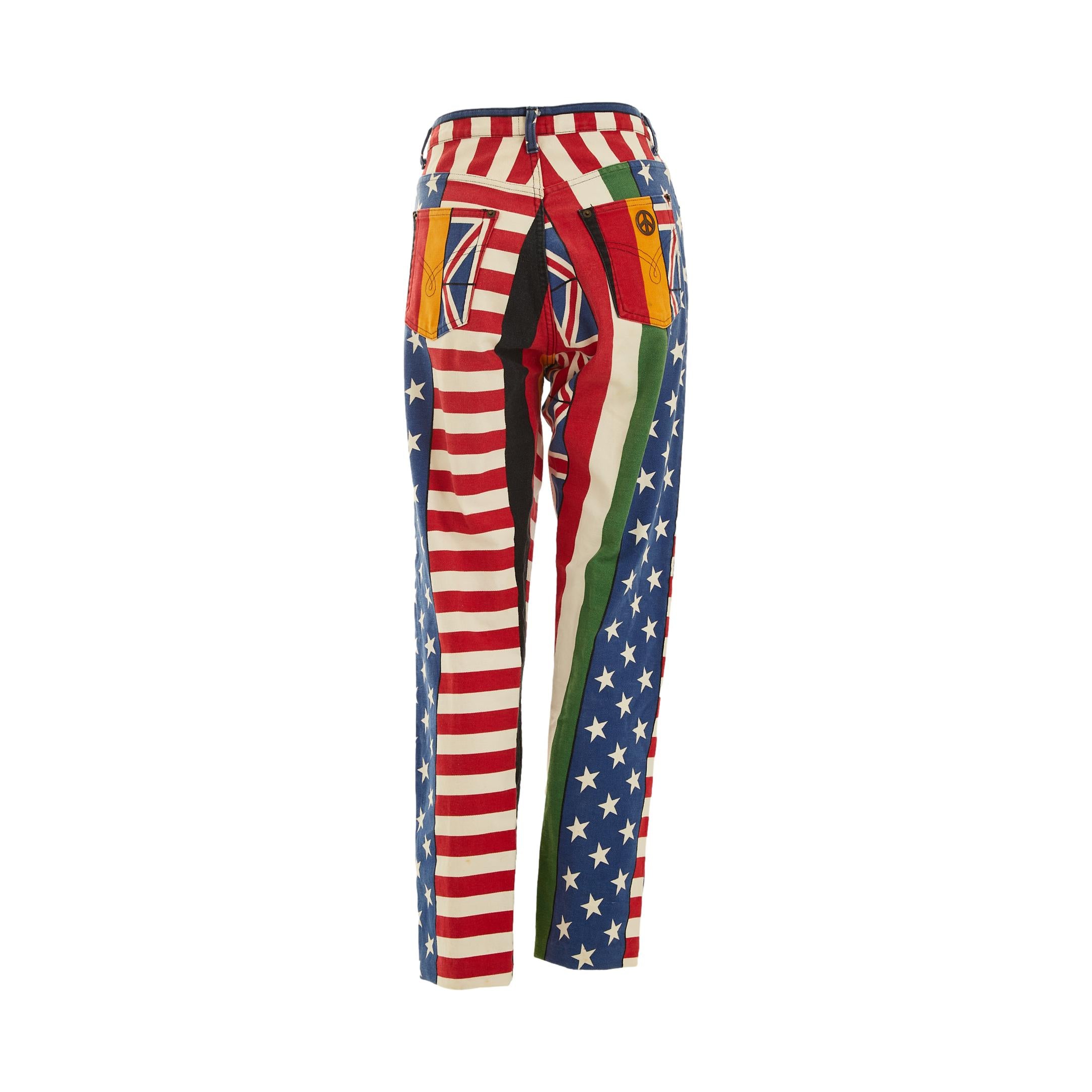 Moschino Flag Print Pants – Treasures of NYC