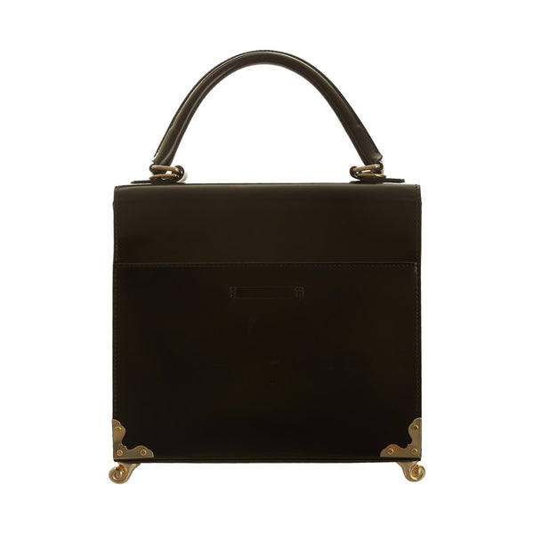 Jean Paul Gaultier Black Structured Top Handle Bag