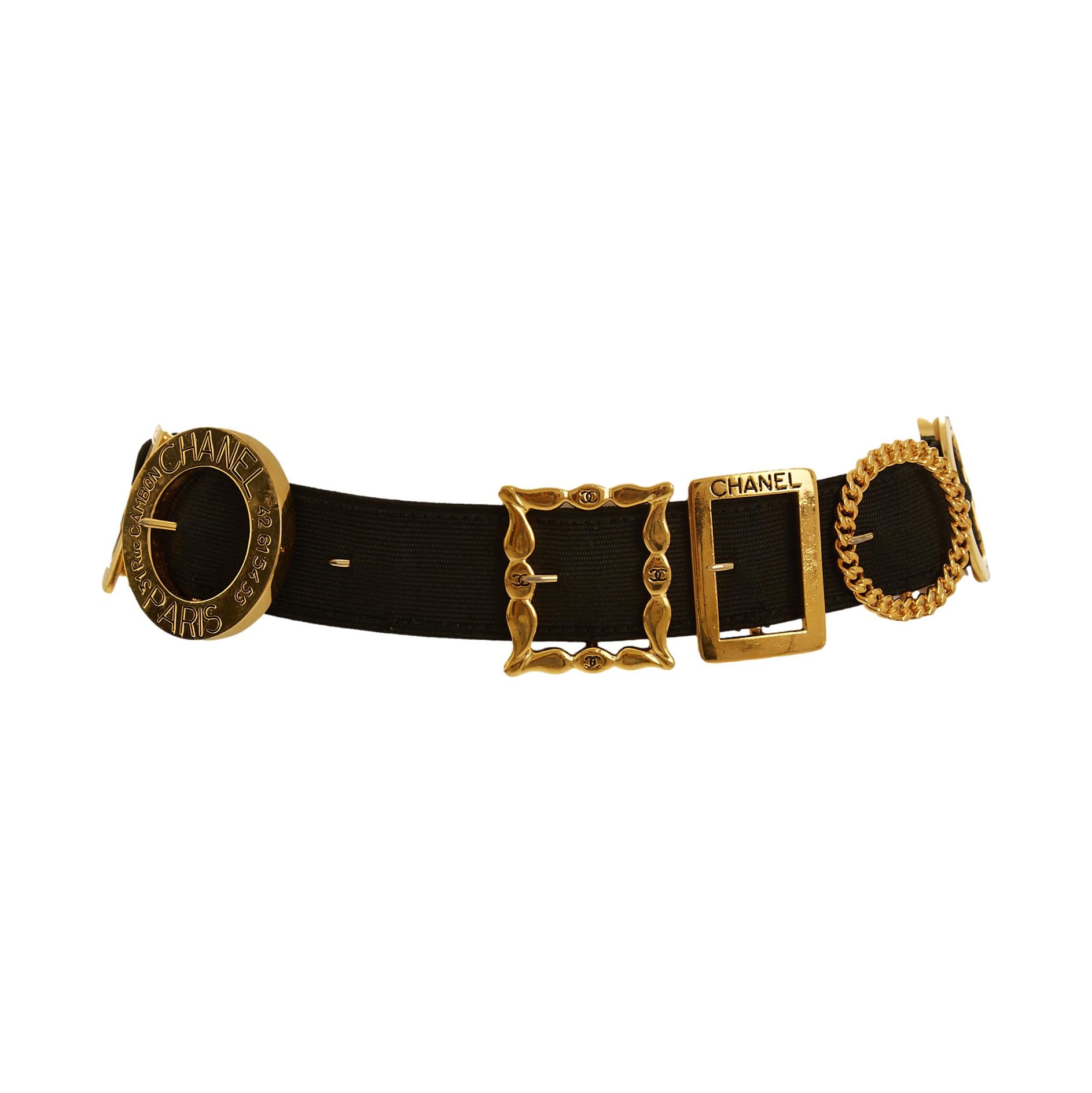 Chanel Gold Multi-buckle Belt