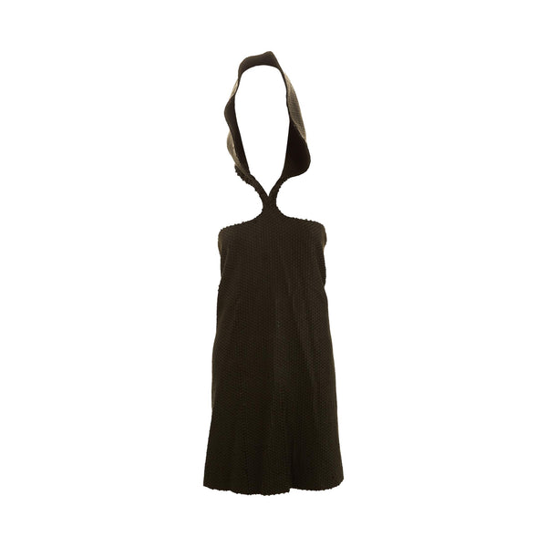 Stephen Sprouse Black Sequin Hooded Dress