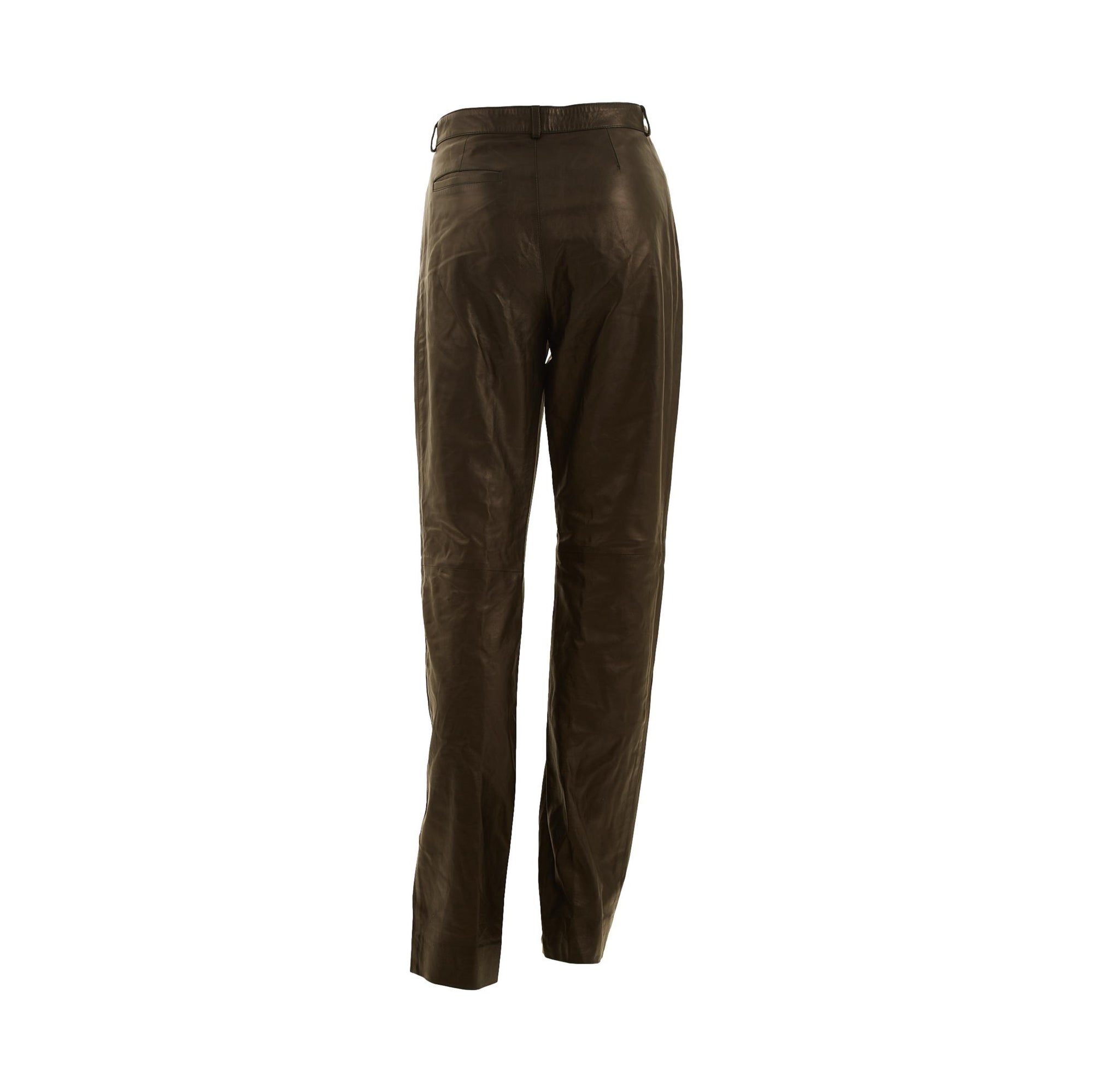 Gucci Brown Leather Pants