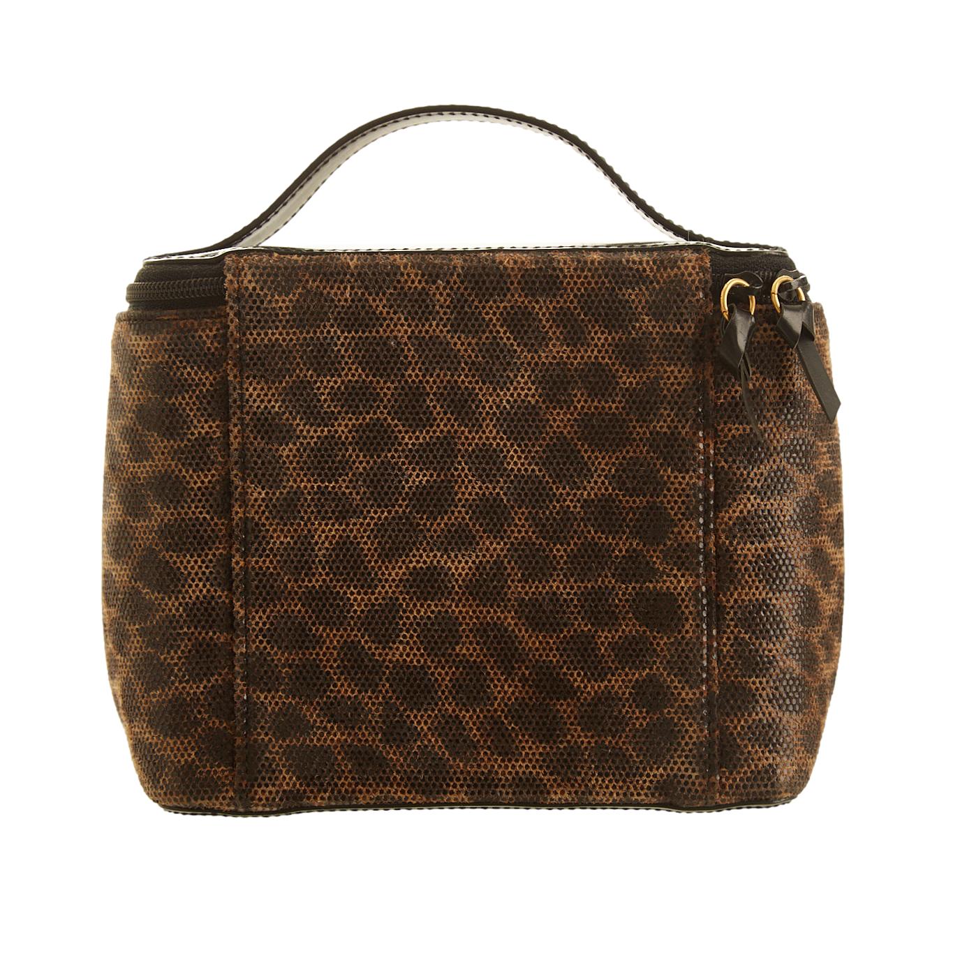 Loewe Cheetah Print Mini Top Handle Bag