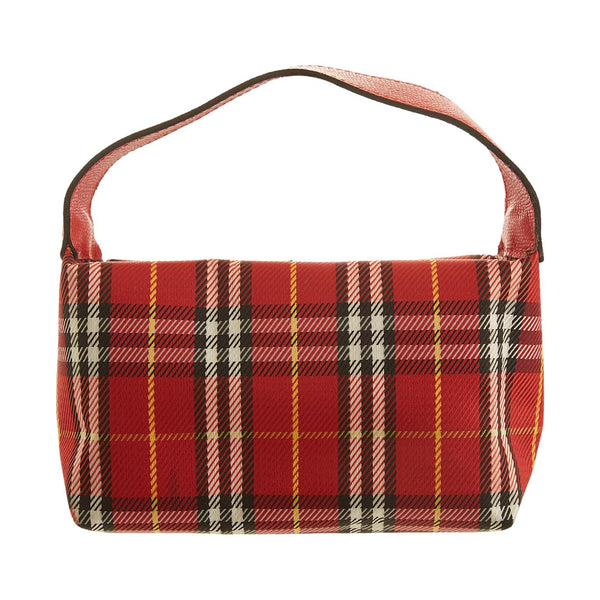 Burberry Red Plaid Mini Top Handle Bag