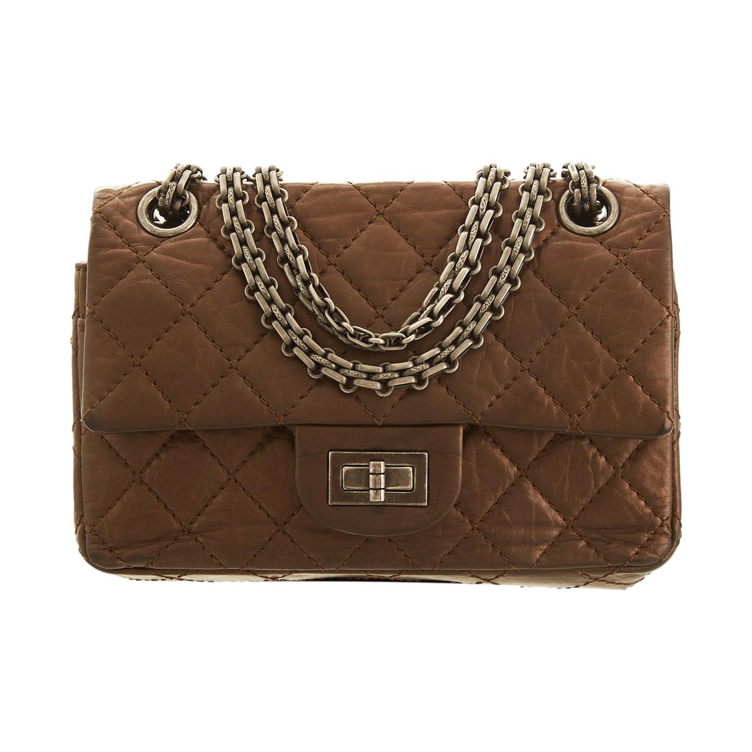 Chanel Bronze Quilted Chain Reissue Flap Bag