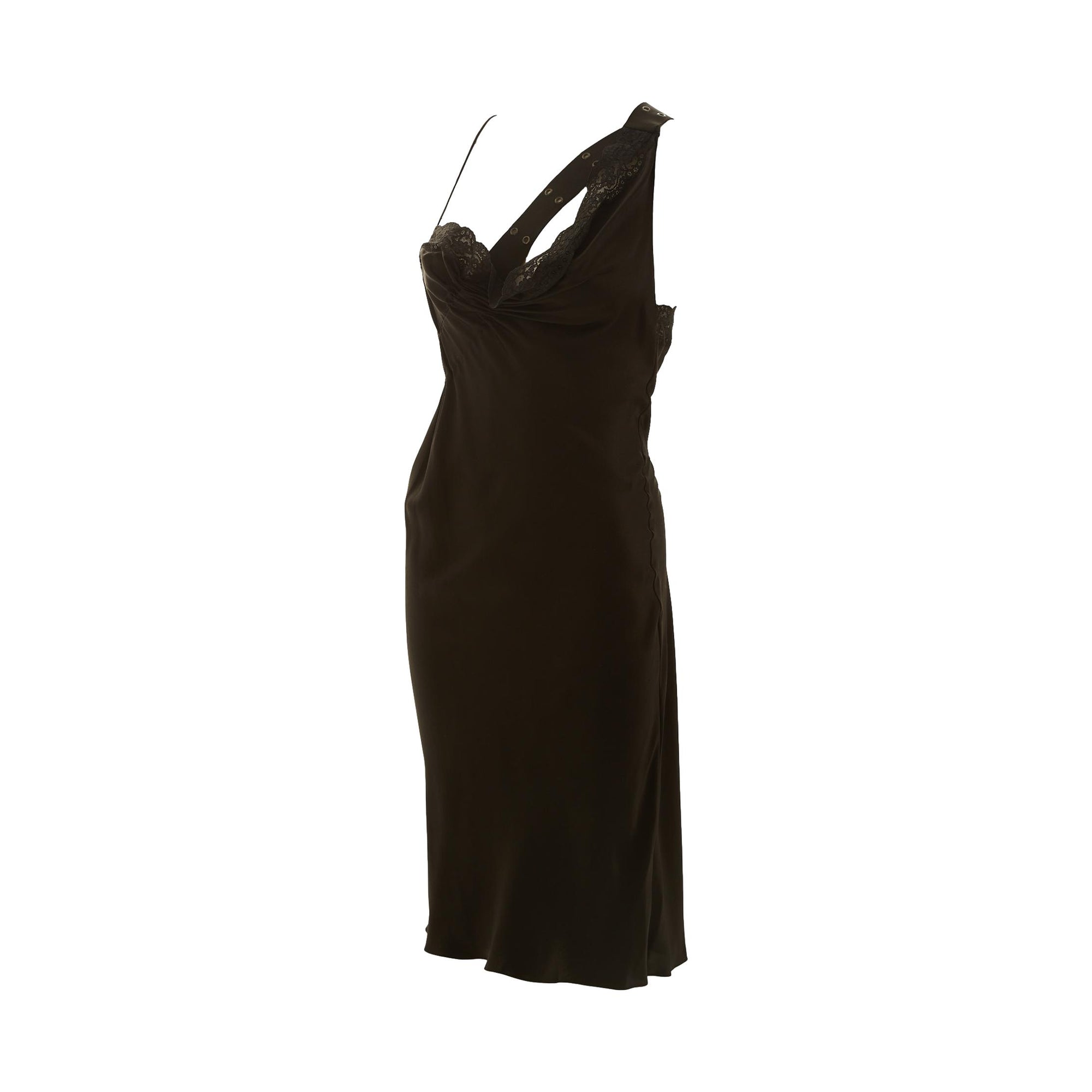Dior Black Grommet Slip Dress Treasures of NYC Dior Black Grommet Slip Dress Treasures of NYC