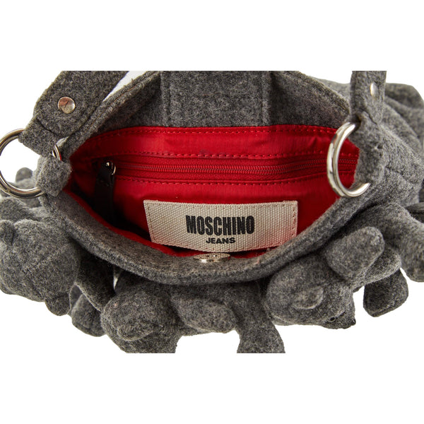 Moschino Grey Teddy Bear Shoulder Bag