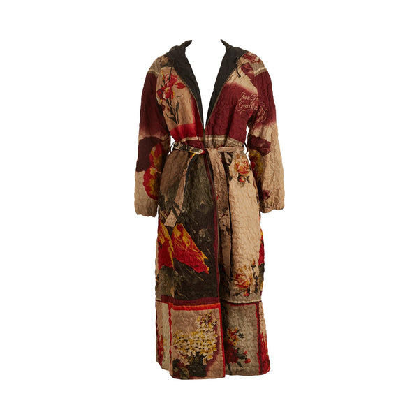Jean Paul Gaultier Floral Print Trench Coat