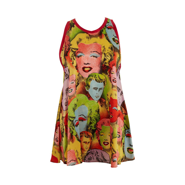 Versace Multicolor Pop Art Dress