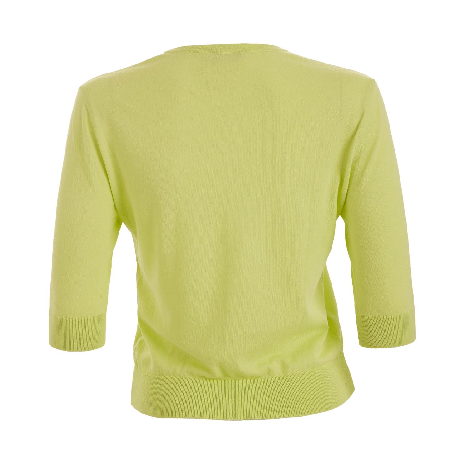 Chanel Lime Green Logo Top