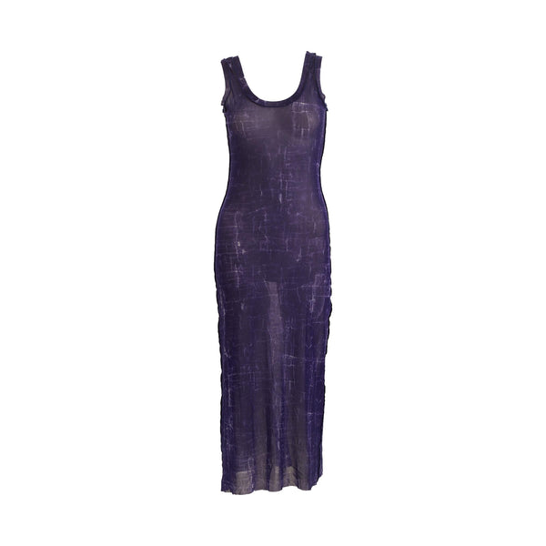 jean paul gaultier purple dress FUZZI JPG Jean Paul Gaultier Purple V Neck Mesh Long Sleeve Dress Sz Small  EUC