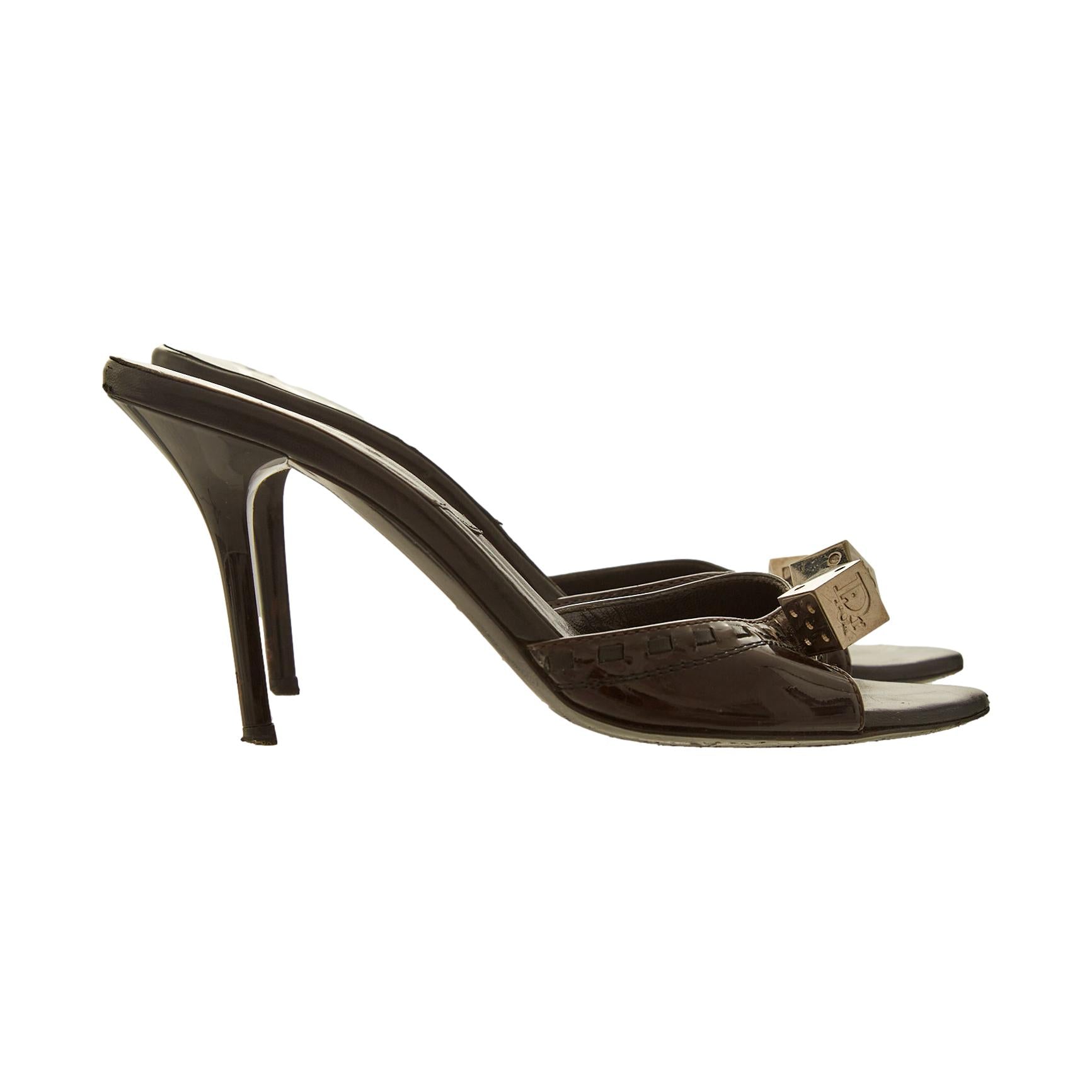 Dior Black Logo Dice Heels – Treasures of NYC