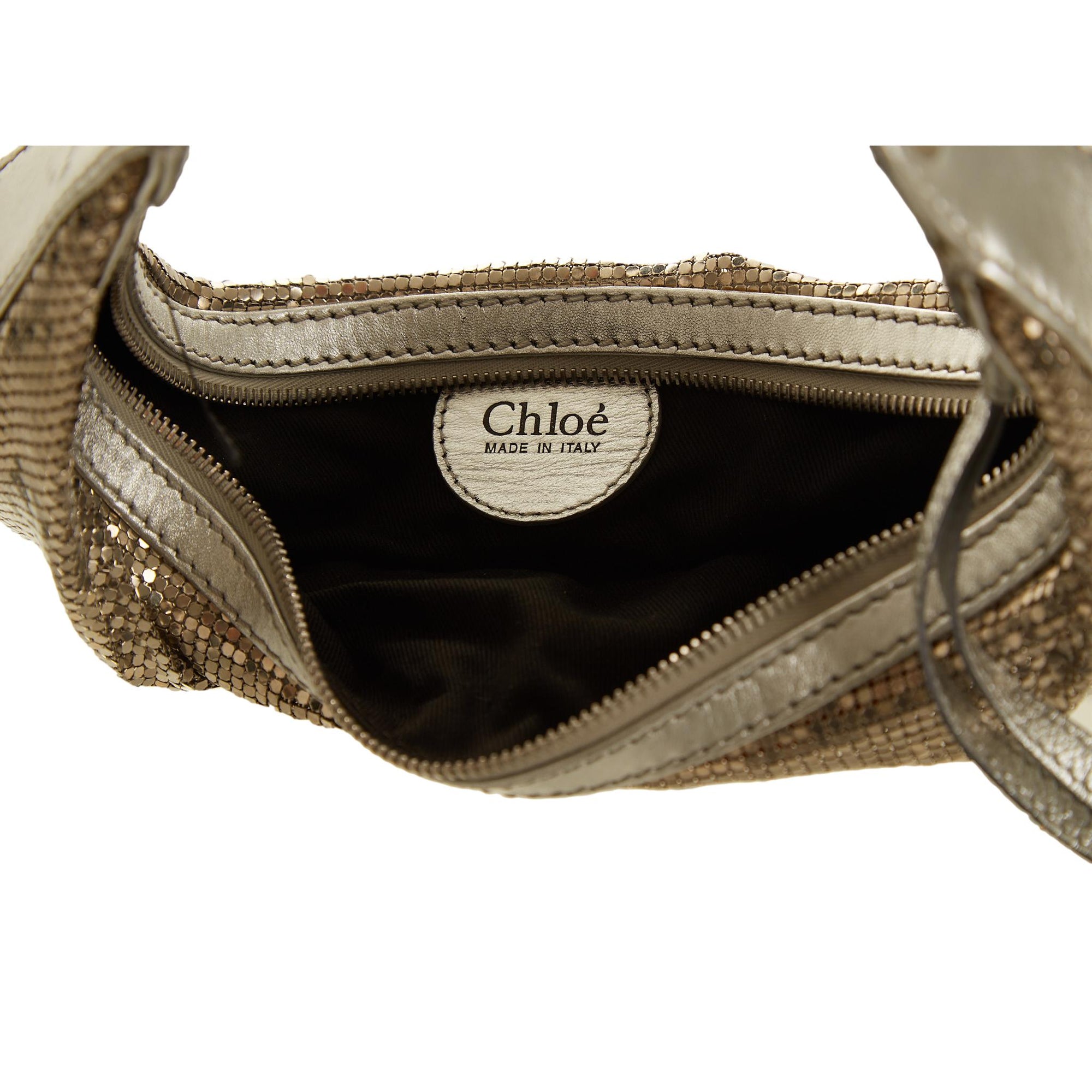 Chloe Silver Chainmail Shoulder Bag