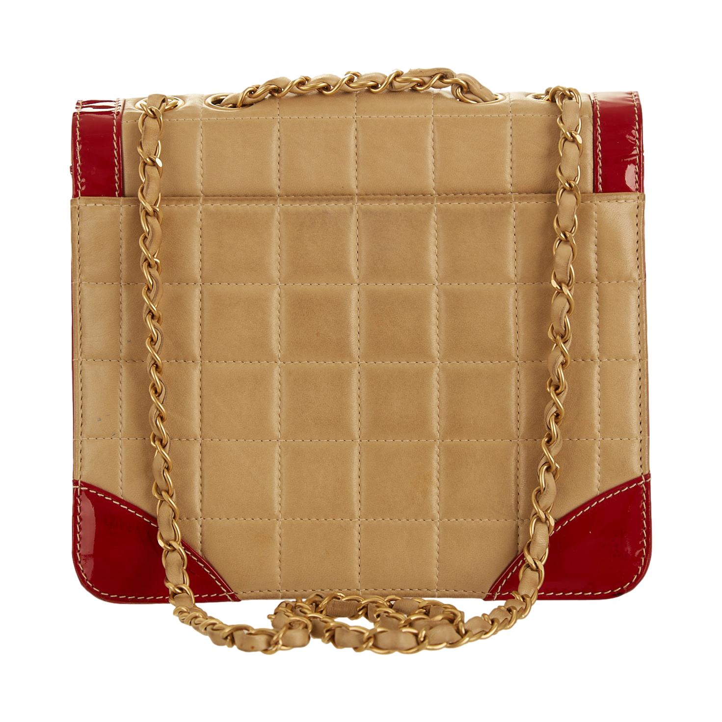 Chanel Tan Two-Toned Flap Bag