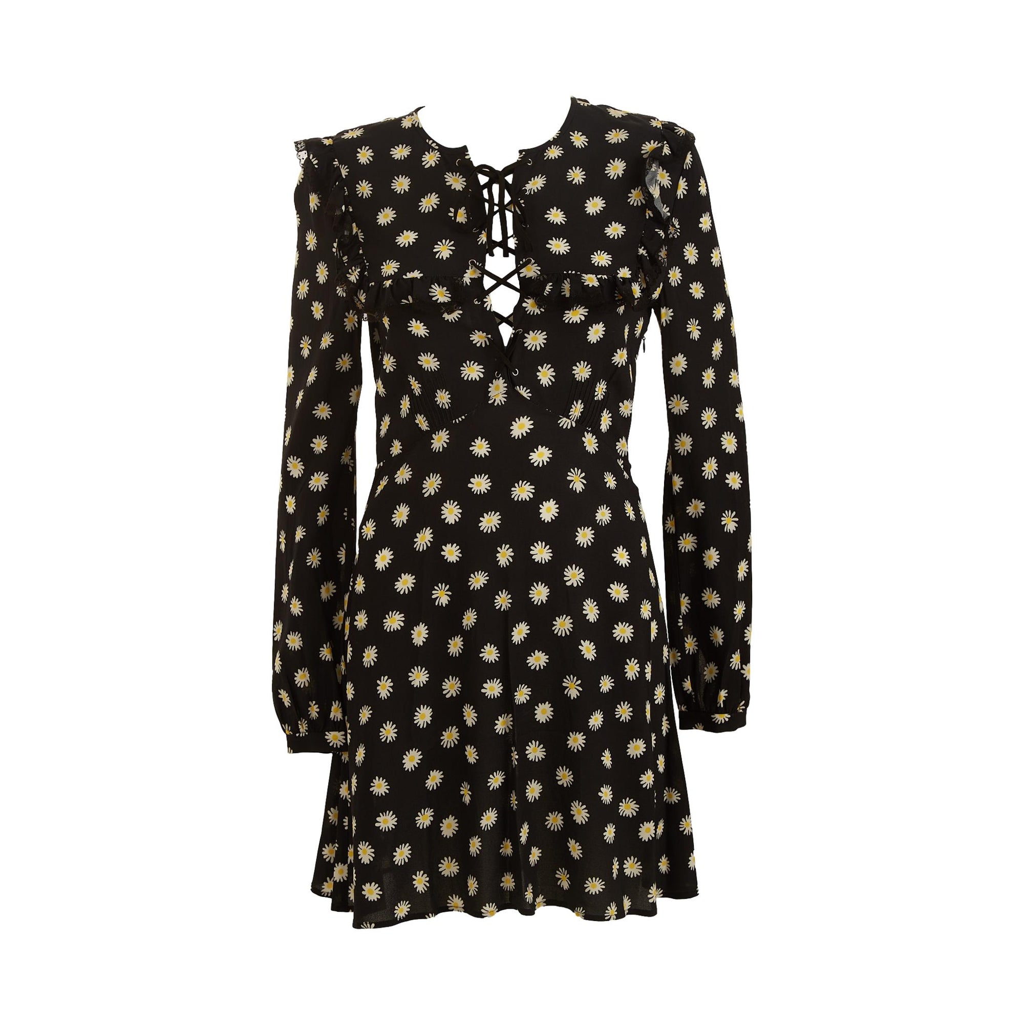 Miu Miu Black Flower Print Dress Miu Miu Black Flower Print Dress