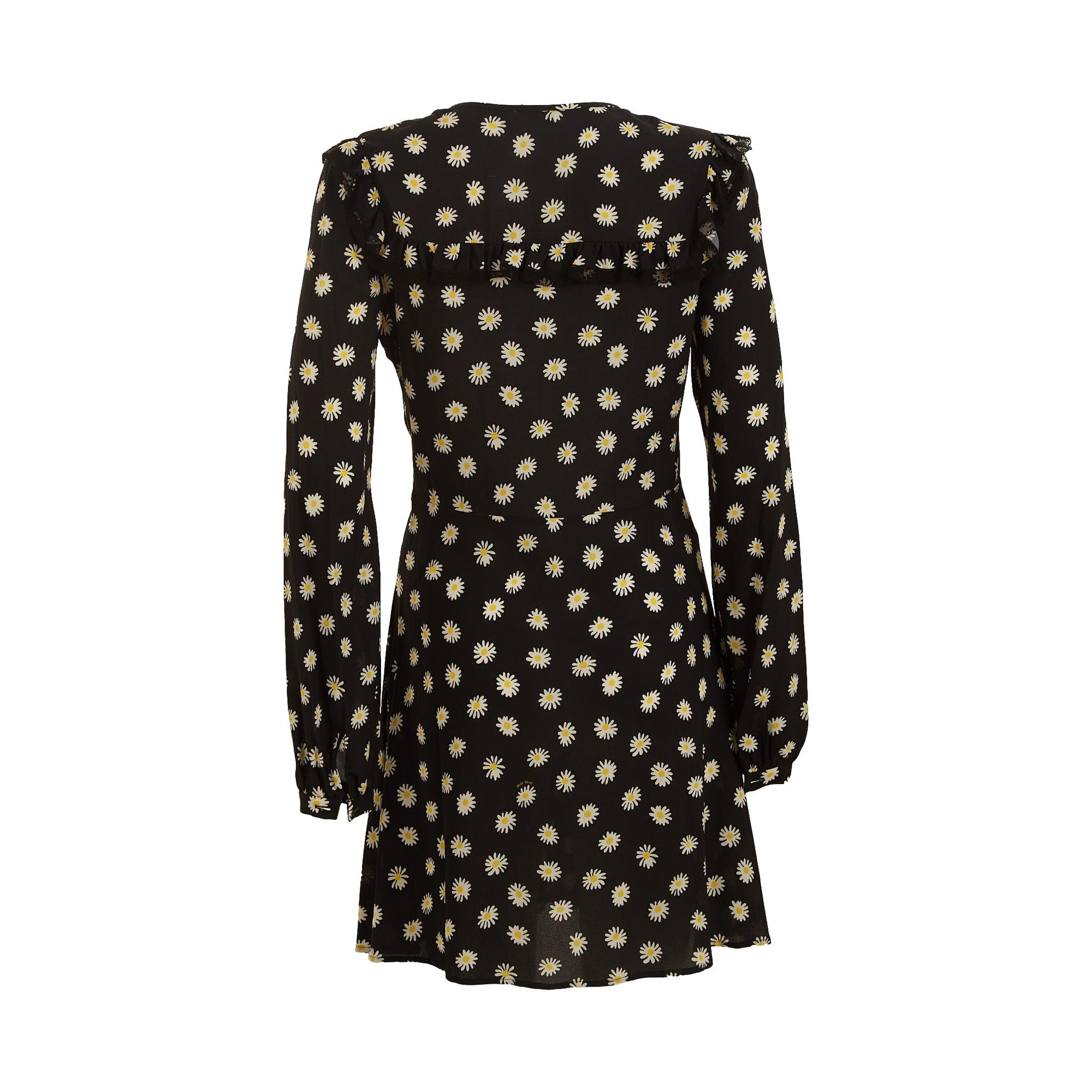 miu miu black and white dress Miu Miu Sheer Top Dress