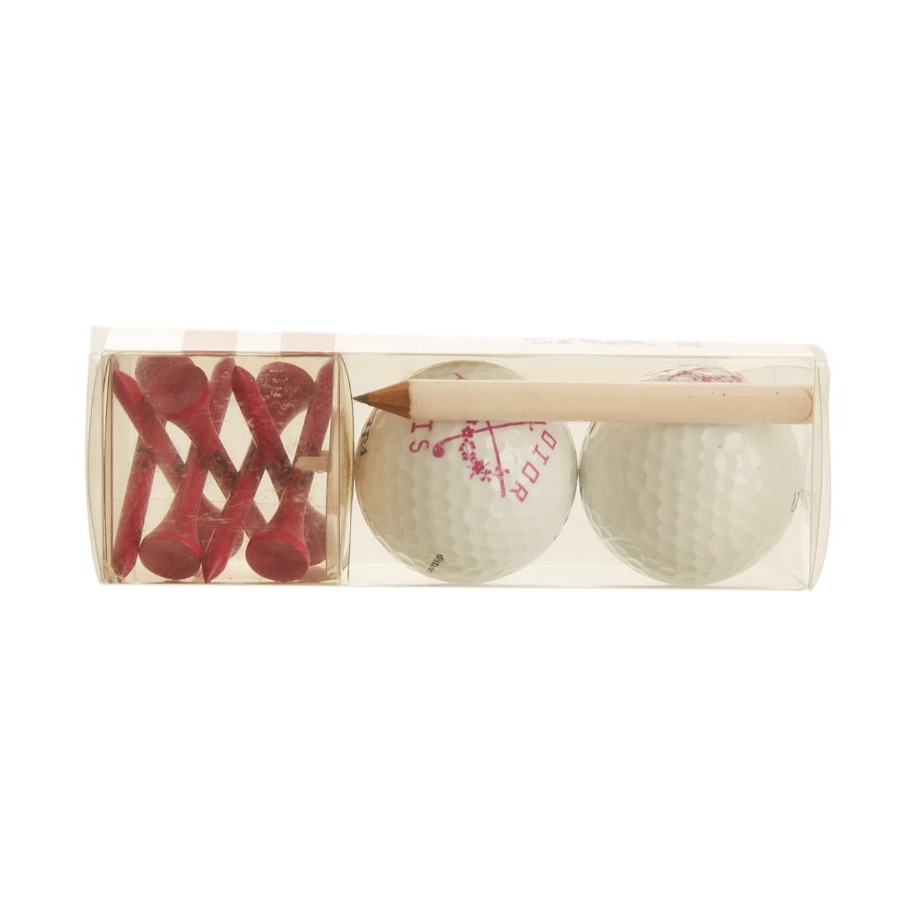 Dior Pink Logo Golf Ball Set