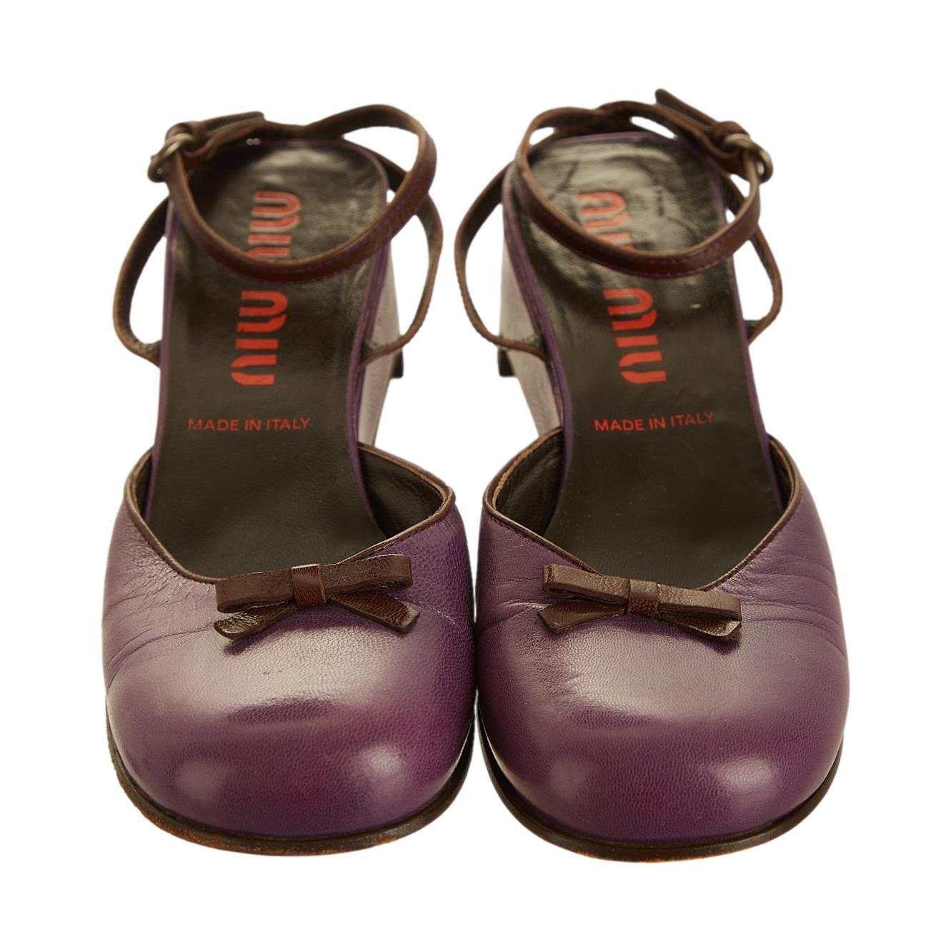 Miu Miu Purple Mary Jane Heels