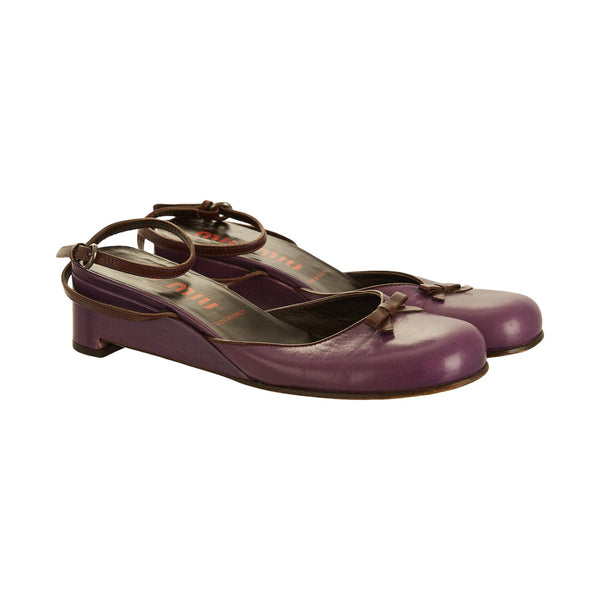 Miu Miu Purple Mary Jane Heels – Treasures of NYC