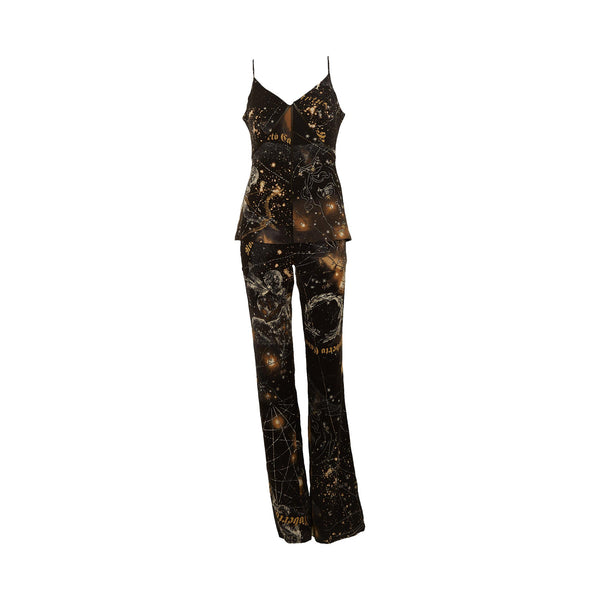 Roberto Cavalli Black Constellation Print Set