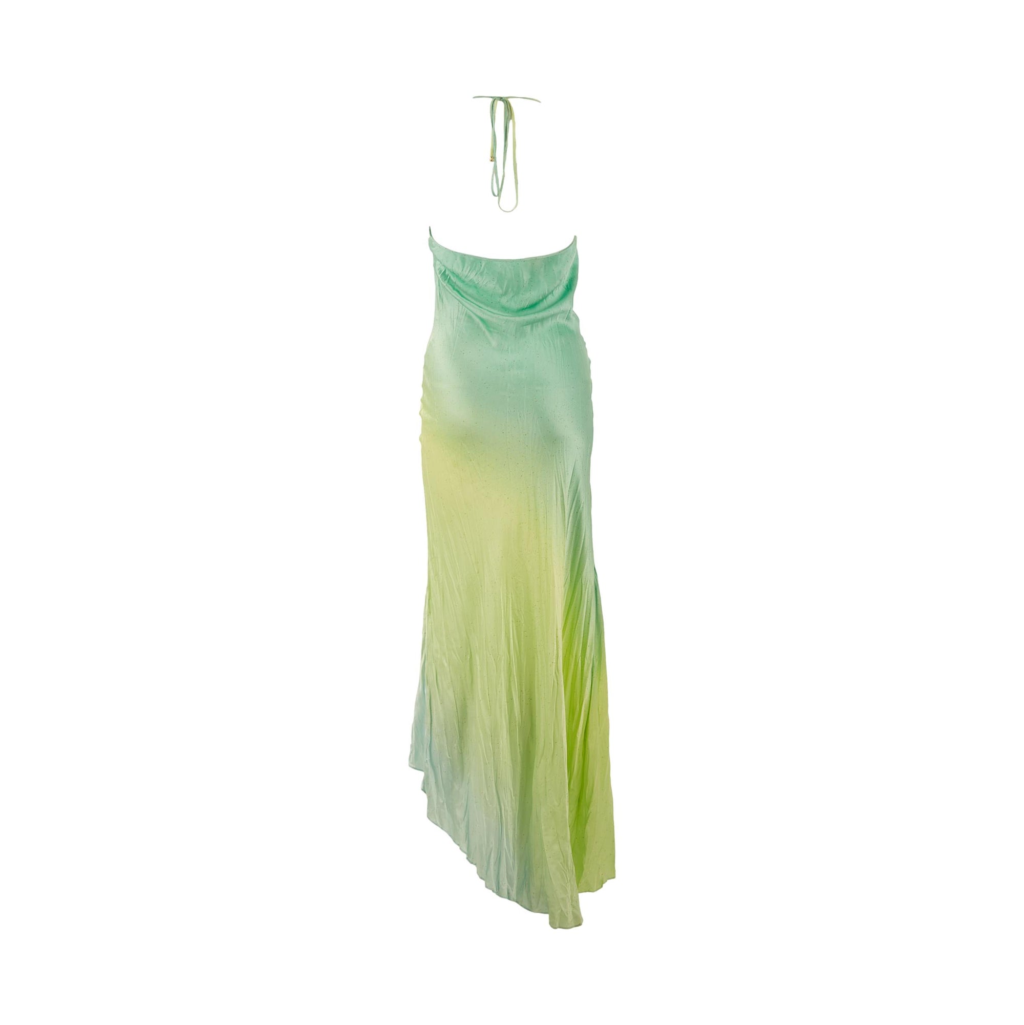 Roberto Cavalli Green Tie Dye Print Gown Treasures of NYC Roberto Cavalli Green Tie Dye Print Gown Treasures of NYC