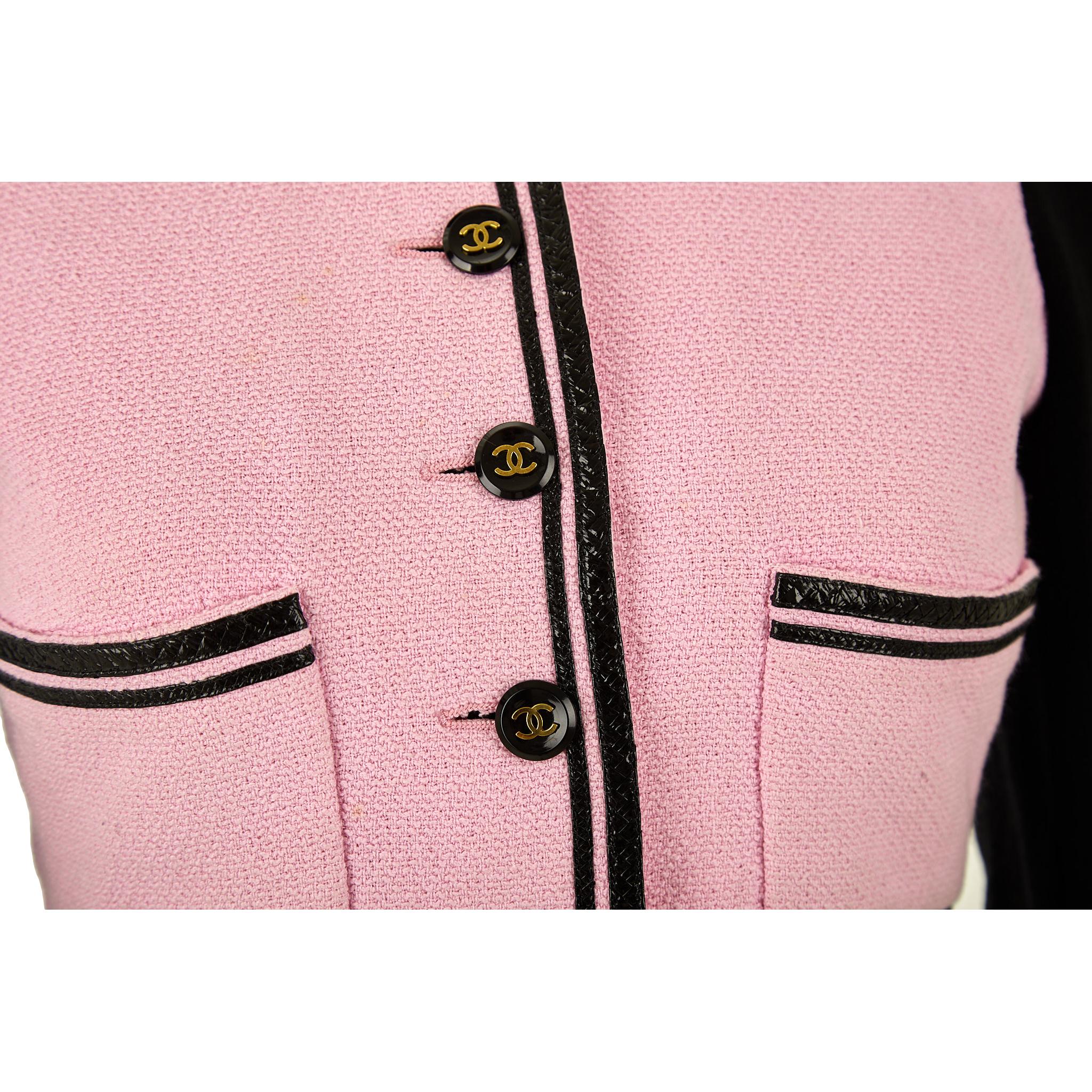 Chanel Pink Cropped Barbie Jacket
