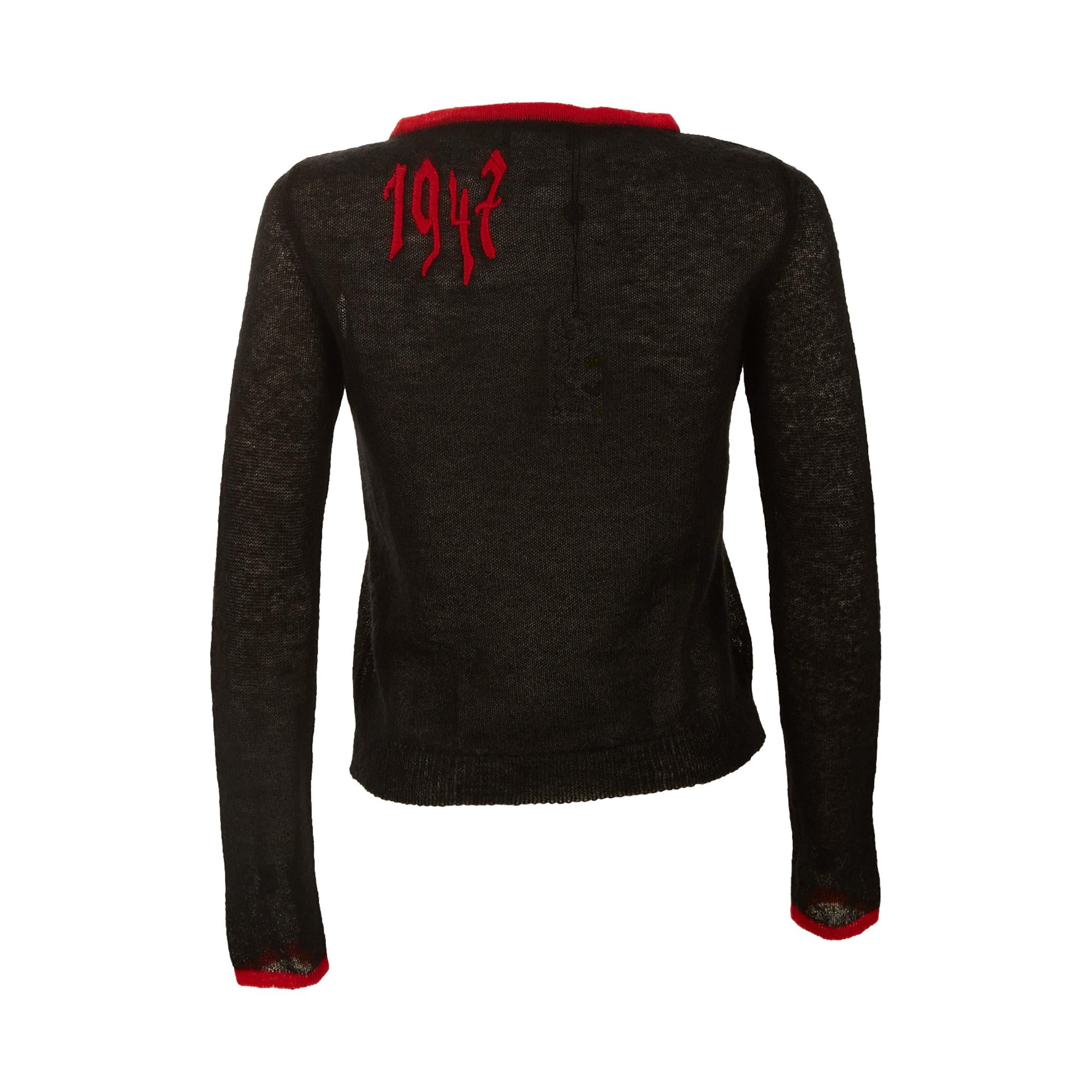 Dior Gothic Black Logo Sweater