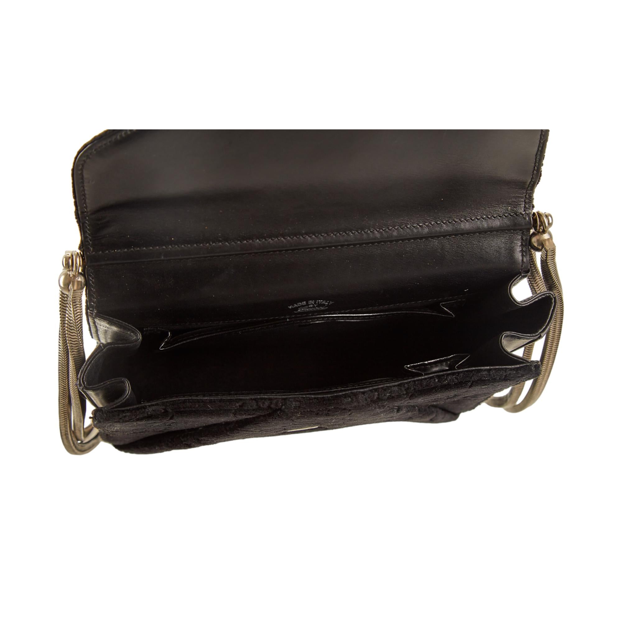 Vintage Gucci Black Velvet Logo Shoulder Bag – Treasures of NYC