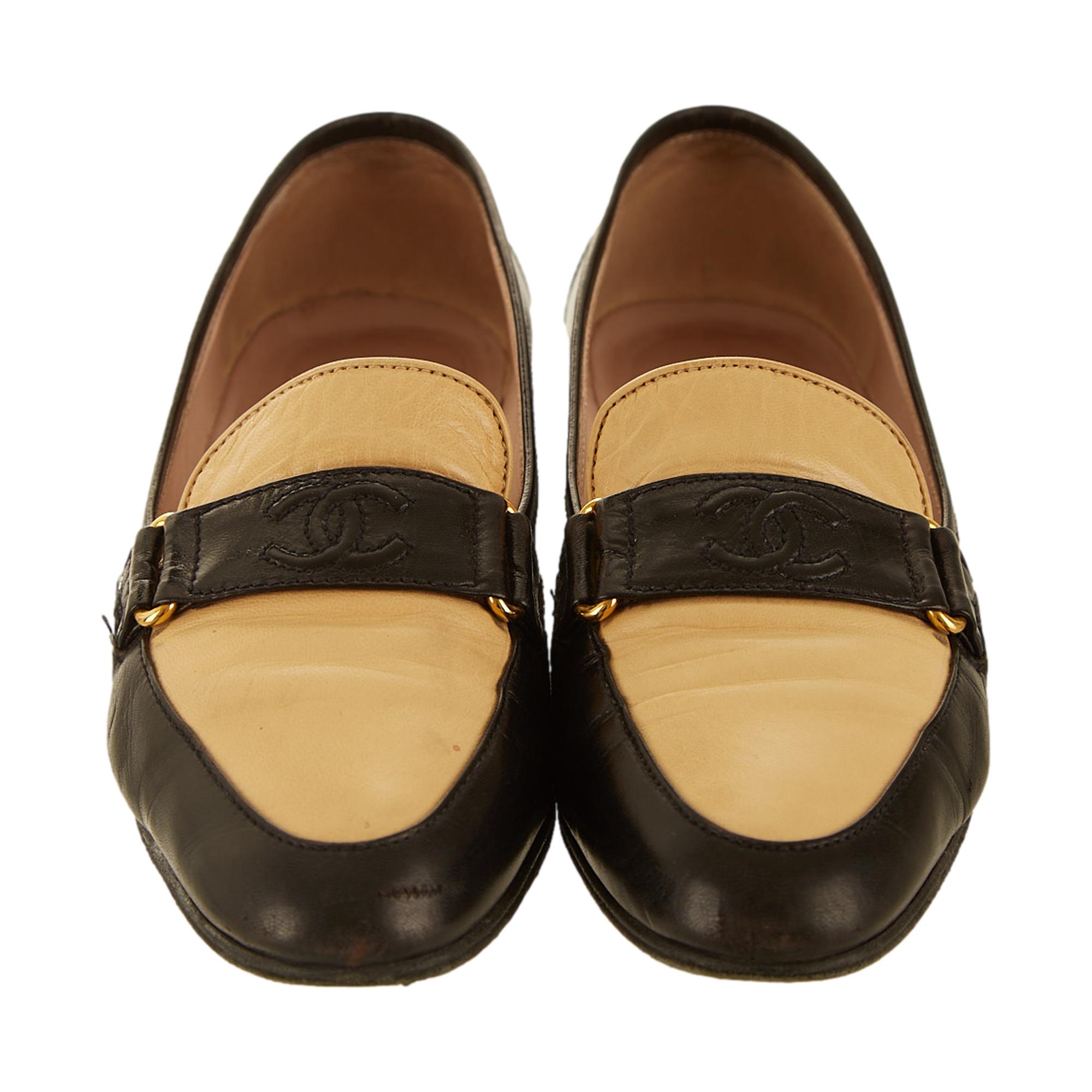 Chanel Tan Logo Loafers – Treasures of NYC