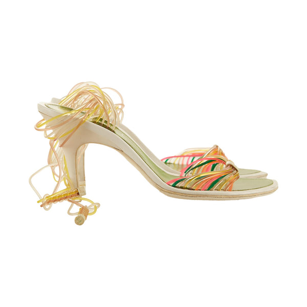 Chanel Multicolor Tie Heels