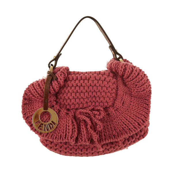 Fendi Pink Mini Crochet Bag