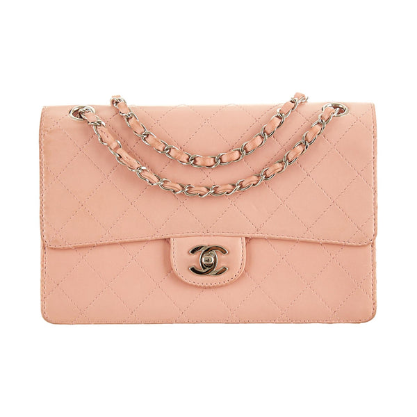 Chanel Pink Quilted Chain Flap Bag