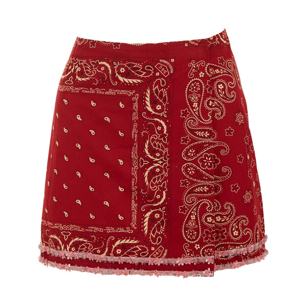 Dolce & Gabbana Red Bandana Print Skirt – Treasures of NYC